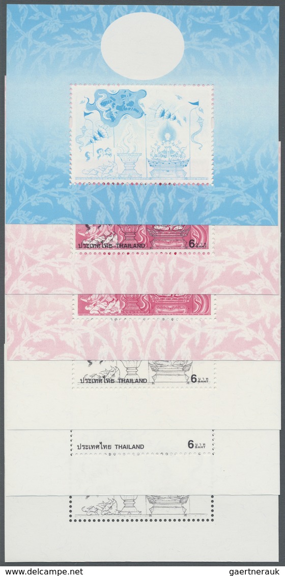 ** Thailand: 1997. Progressive Proof (11 Phases Inclusive Original) For A Souvenir Sheet Of The ASALHAP - Thailand