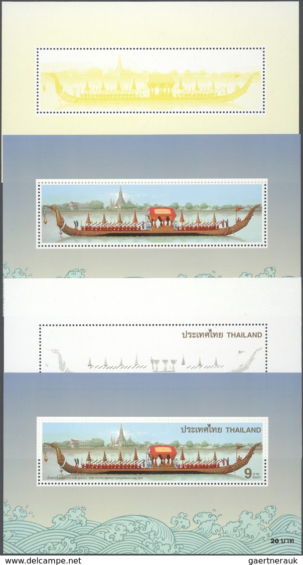 ** Thailand: 1997. Progressive Proof (11 Phases Inclusive Original) For The Souvenir Sheet "Christening - Thailand