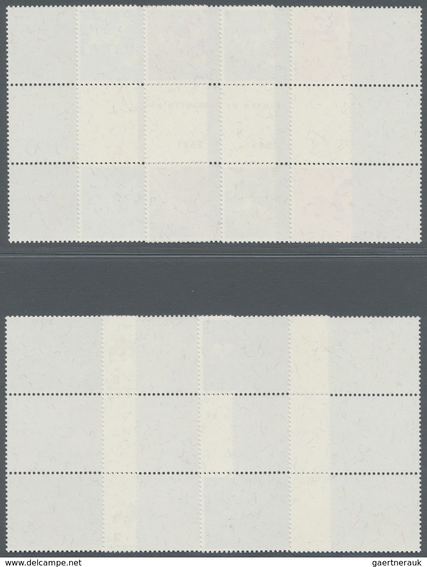 ** Thailand: 1998. Progressive Proof (9 Phases Inclusive Original) In Vertical Gutter Pairs For The Two - Thailand