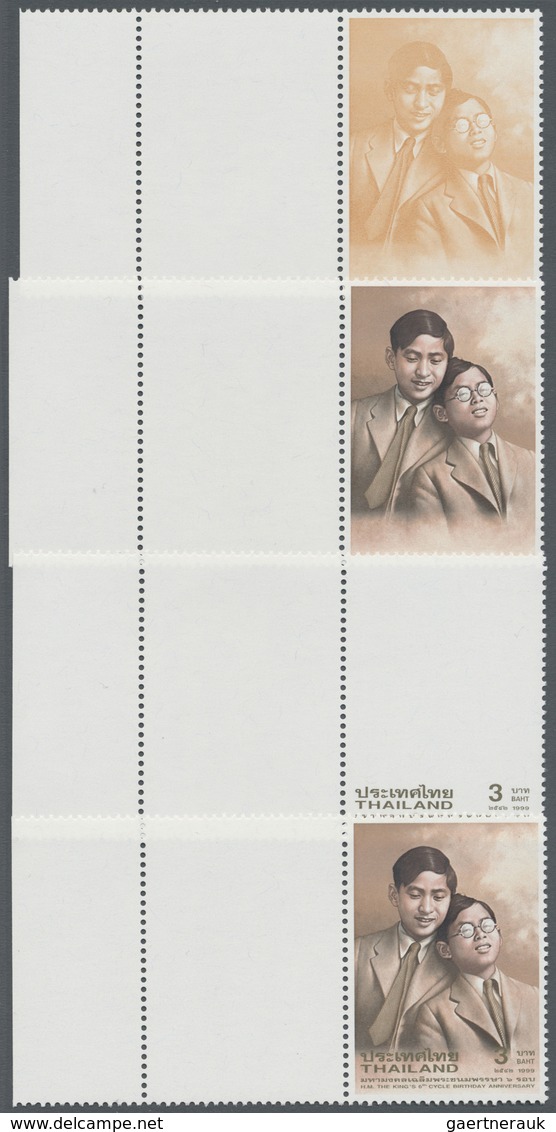 ** Thailand: 1999. Progressive Proof (9 Phases Inclusive Original) As Horizontal Units With Blank Field - Thailand