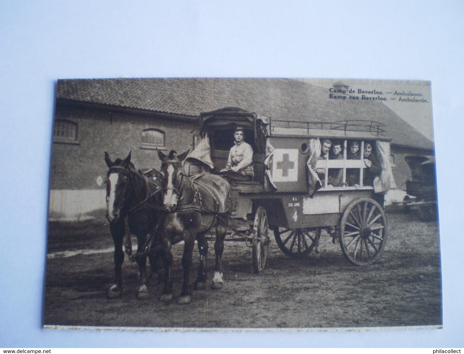 Militaire - Belgie // Camp De Beverloo // Ambulance Cheval // 19?? - Kazerne