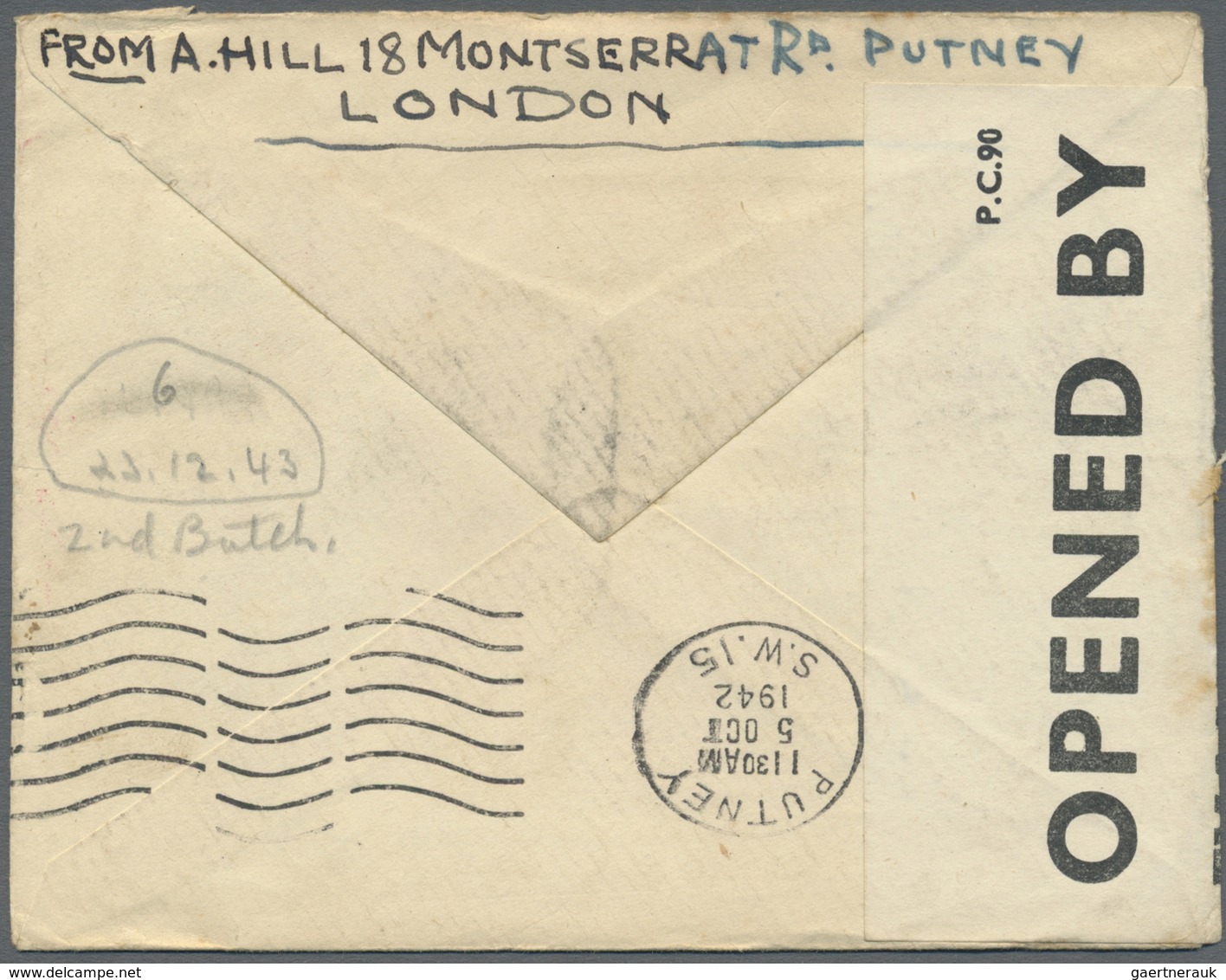 Br Thailand - Besonderheiten: 1942, PRISONER OF WAR MAlL. BURMA THAI RAILWAY. Stampless Envelope Endors - Thailand