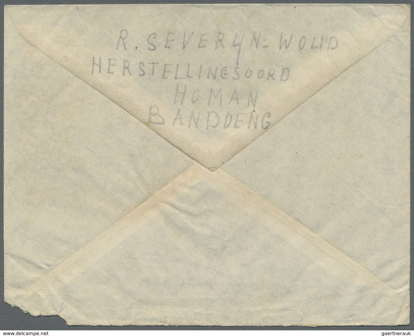 Br Thailand - Besonderheiten: 1945, LIBERATED DUTCH P.O.W.s BURMA-THAI RAILWAY. Stampless Envelope (cor - Thailand