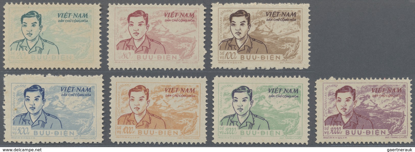 (*) Vietnam-Nord - Dienstmarken: 1955/1956, Two Issues: 1955 Overprints And 1956 Army Heroes, Unused No - Vietnam