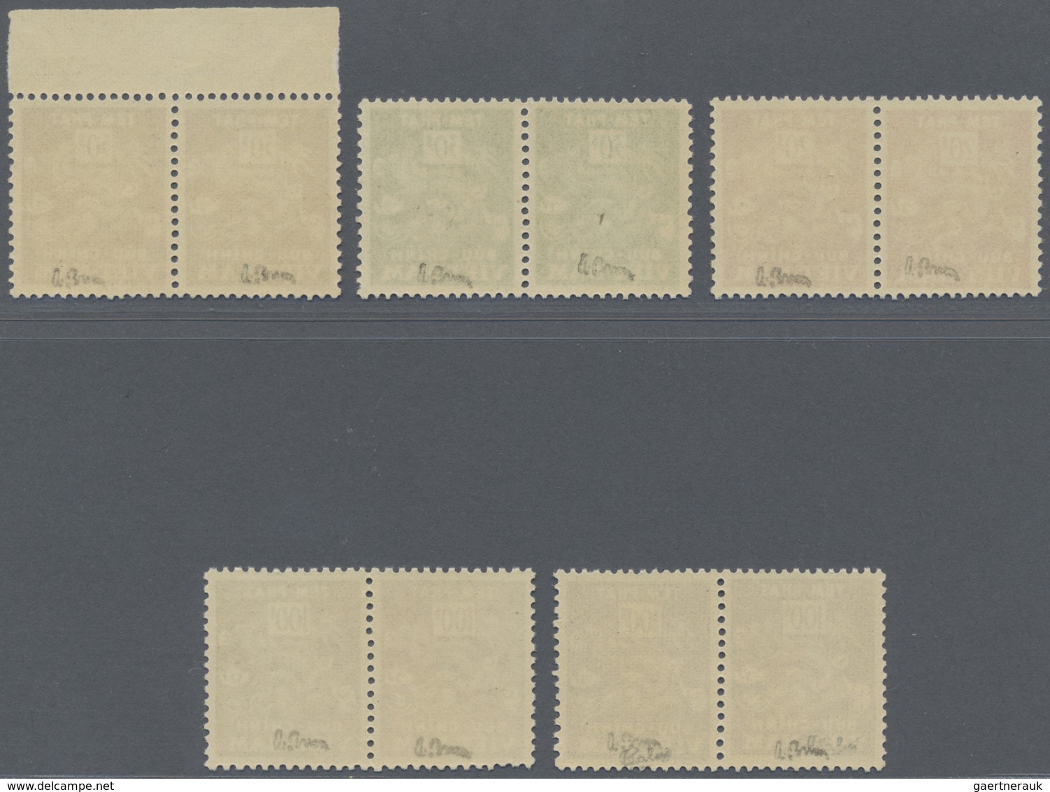 **/ Vietnam-Süd - Portomarken: 1956, 20 D./100 D., Yellow Colour Missing; And 100 D., Error Print In Col - Vietnam