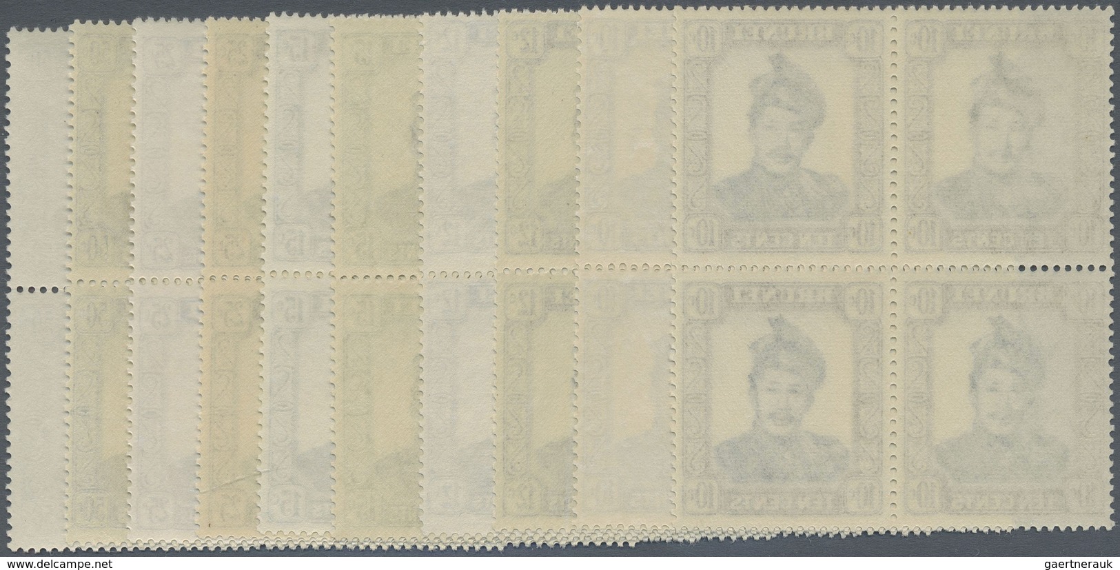 ** Brunei: 1964/1972, Sultan Omar Ali Saifuddin And Water Village Definitives With New Wmk. On Ordinary - Brunei (1984-...)