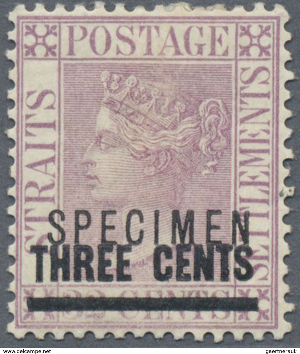 * Malaiische Staaten - Straits Settlements: 1885, QV 32c. Pale Magenta With Wmk. Crown CA Surcharged ' - Straits Settlements