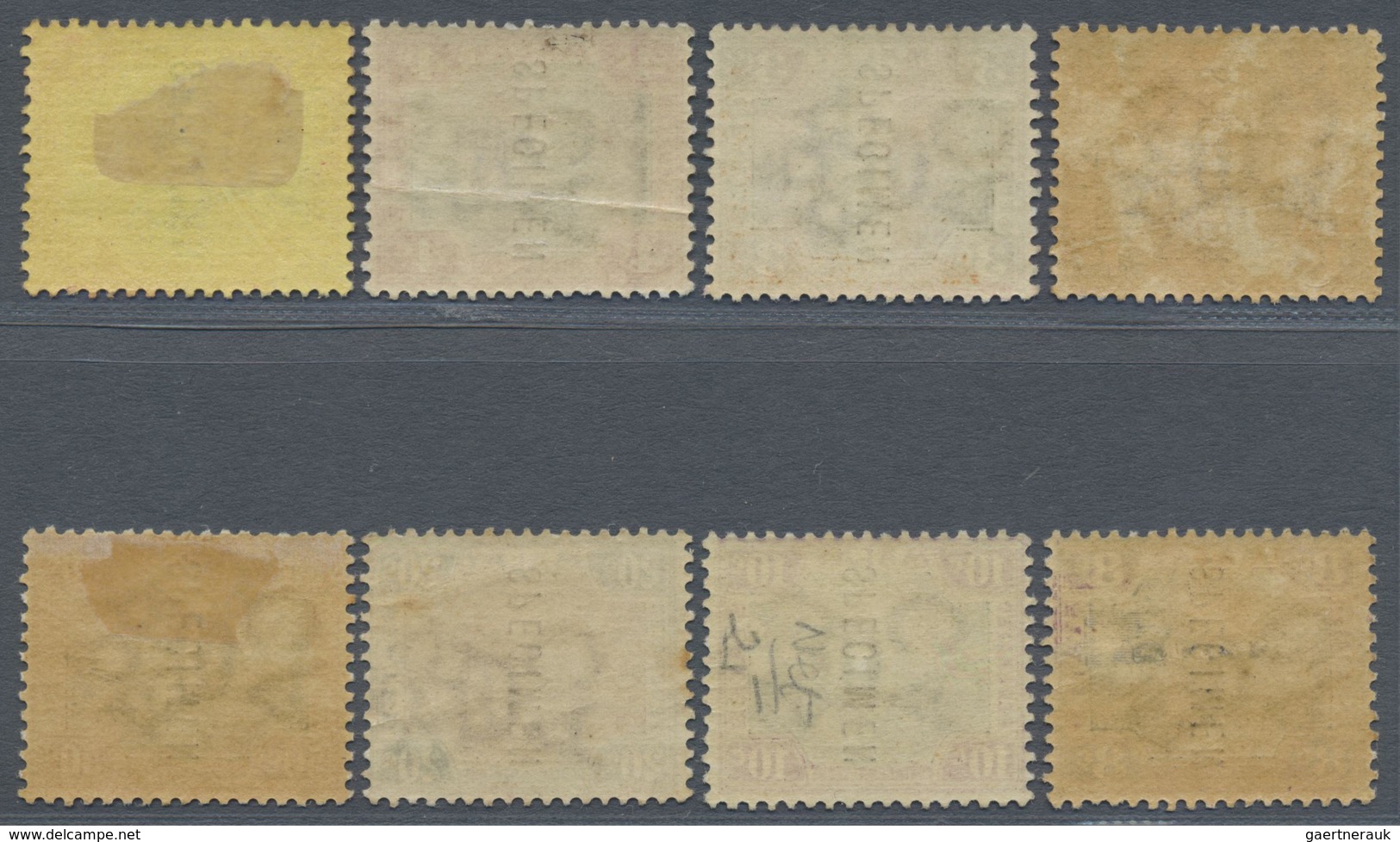 */** Malaiischer Staatenbund: 1900/1901, Definitives "Tigers" Crown CA, 1c. To 50c., Complete Set Of Eigh - Federated Malay States