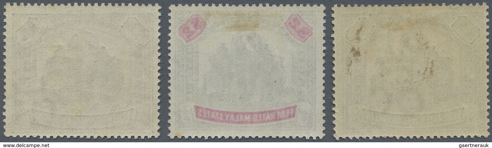 * Malaiischer Staatenbund: 1900, Elephant Definitives With Wmk. Crown CC Set Of Three To $5, Mint Hing - Federated Malay States