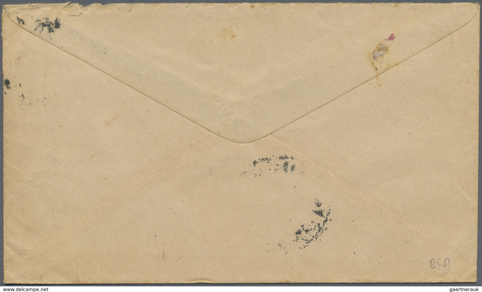 Br Malaiische Staaten - Kelantan: 1937, 8 C Grey-olive Sultan Ismail, Single Franking On Cover From KUA - Kelantan