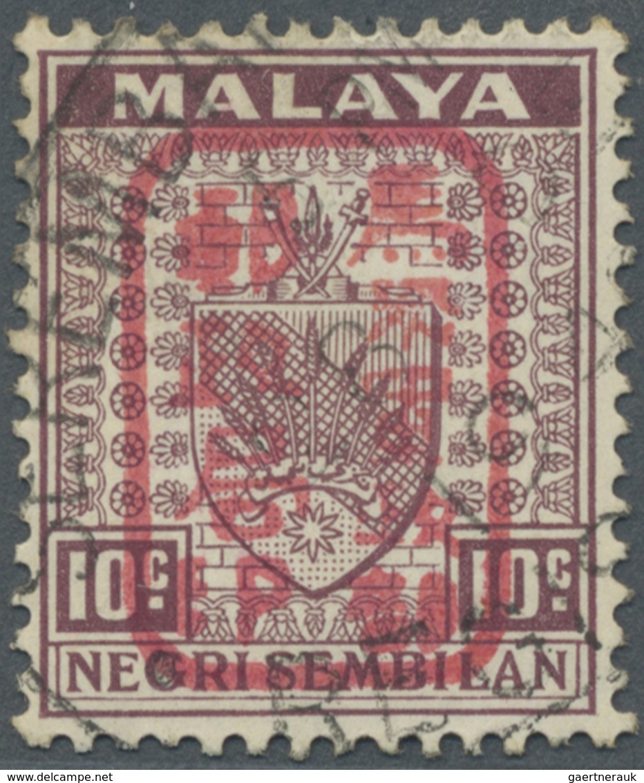 O Malaiische Staaten - Negri Sembilan: Japanese Occupation, General Issues, 1942, NS 10 C. Dull Brown - Negri Sembilan