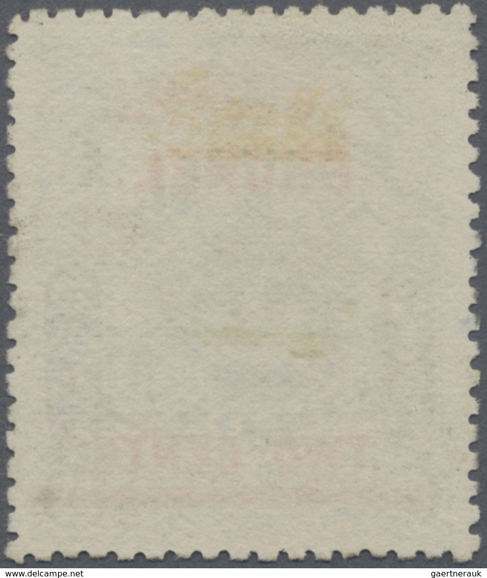 O Brunei: 1906, Labuan Stamp 2c. On 3c. Black And Sepia With DOUBLE RED Opt. 'BRUNEI' (partly Erased) - Brunei (1984-...)