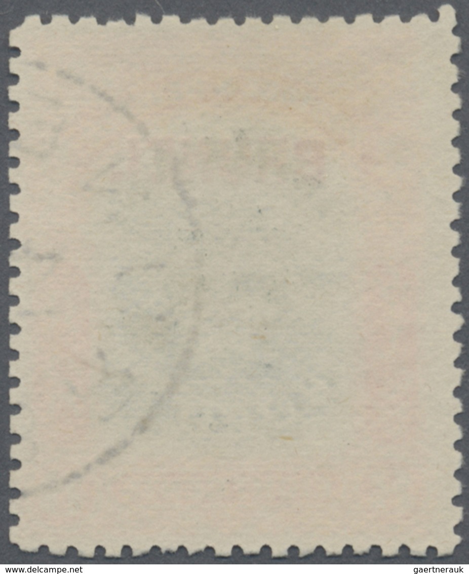 O Brunei: 1906, Labuan Stamp 8c. Black And Vermilion With Red Opt. 'BRUNEI' With Variety 'line Through - Brunei (1984-...)