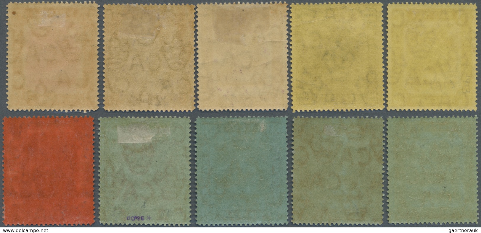 * Brunei: 1908/1922, 'Huts And Canoe' Colour Changes Set Of 20 To $25 Incl. Some Listed Shades, Mint H - Brunei (1984-...)