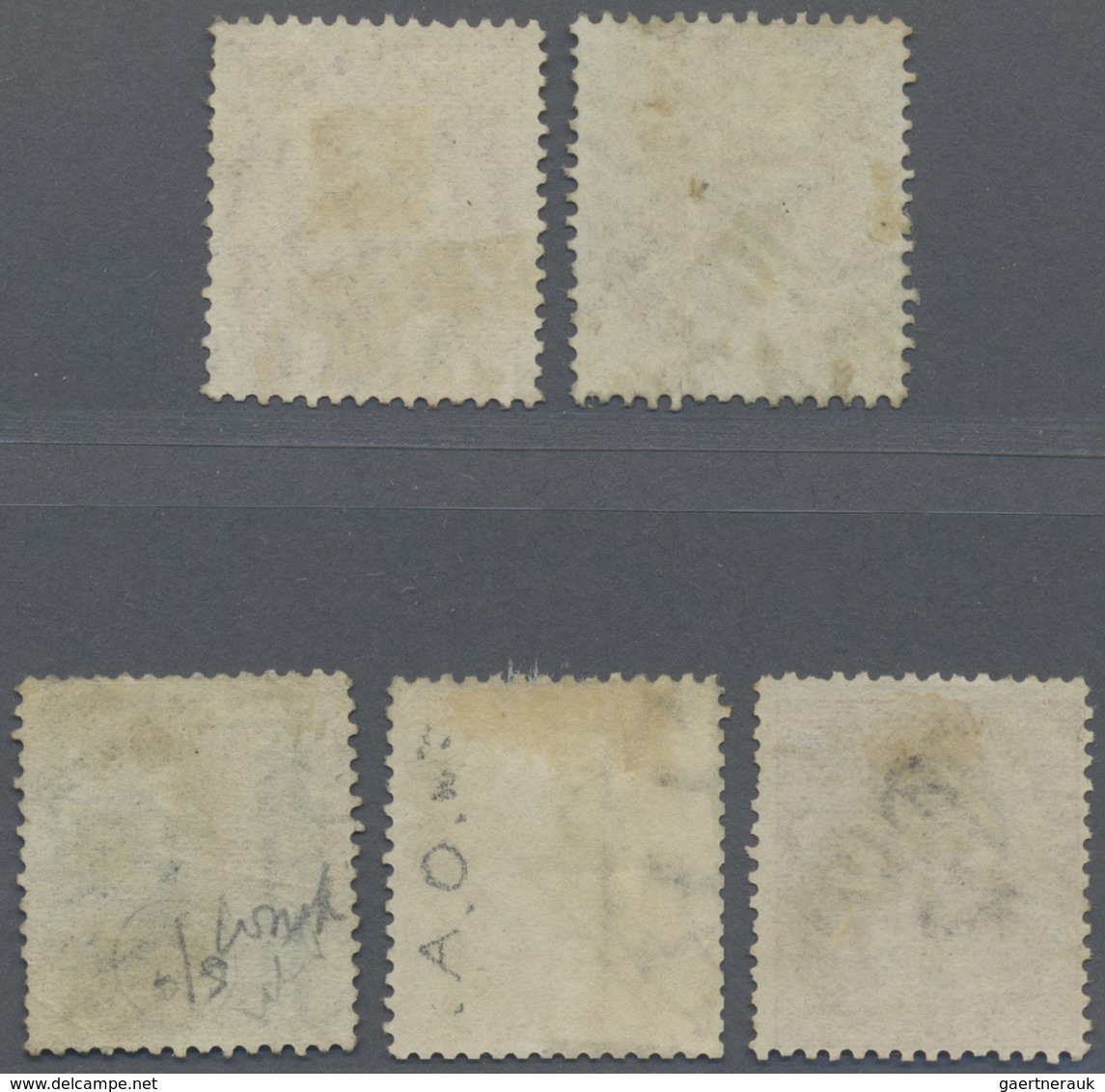 O Malaiische Staaten - Straits Settlements: 1856-65 India Used In Penang: Five East India Stamps Used - Straits Settlements