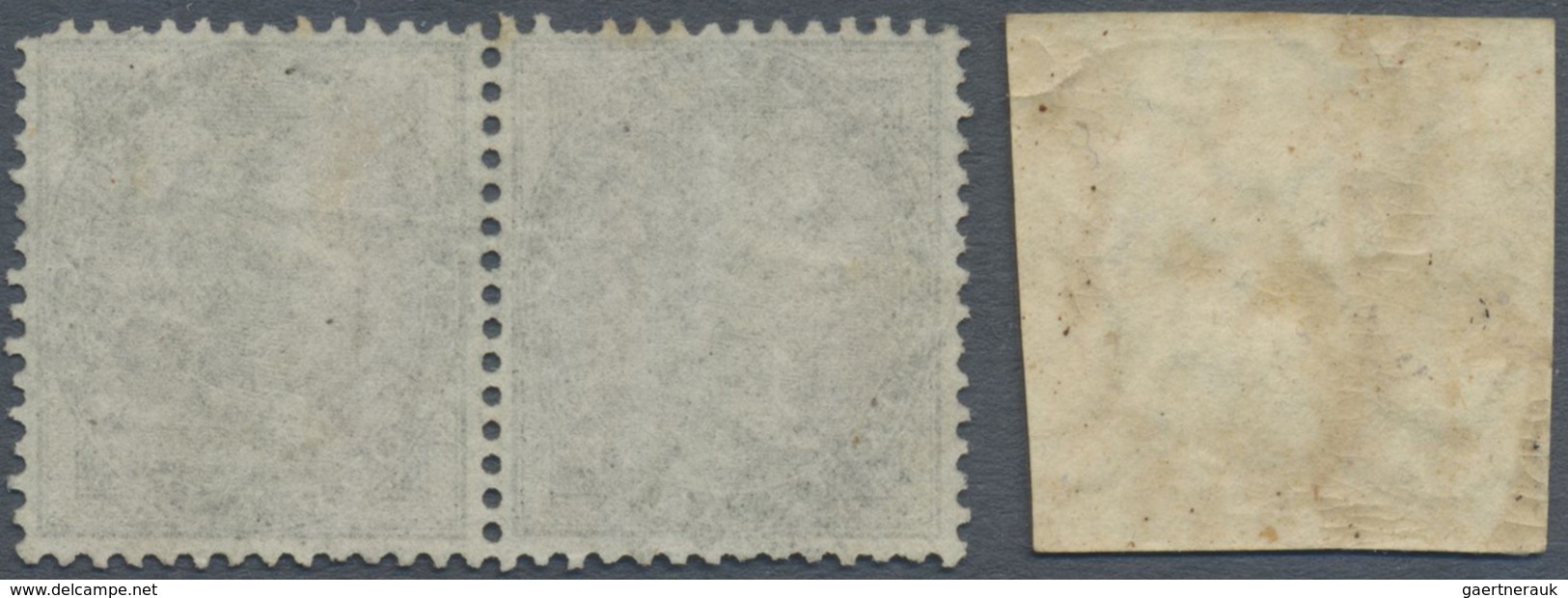 O Malaiische Staaten - Straits Settlements: 1854/1856: Indian Lithographed ½a. Deep Blue, Used In Sing - Straits Settlements