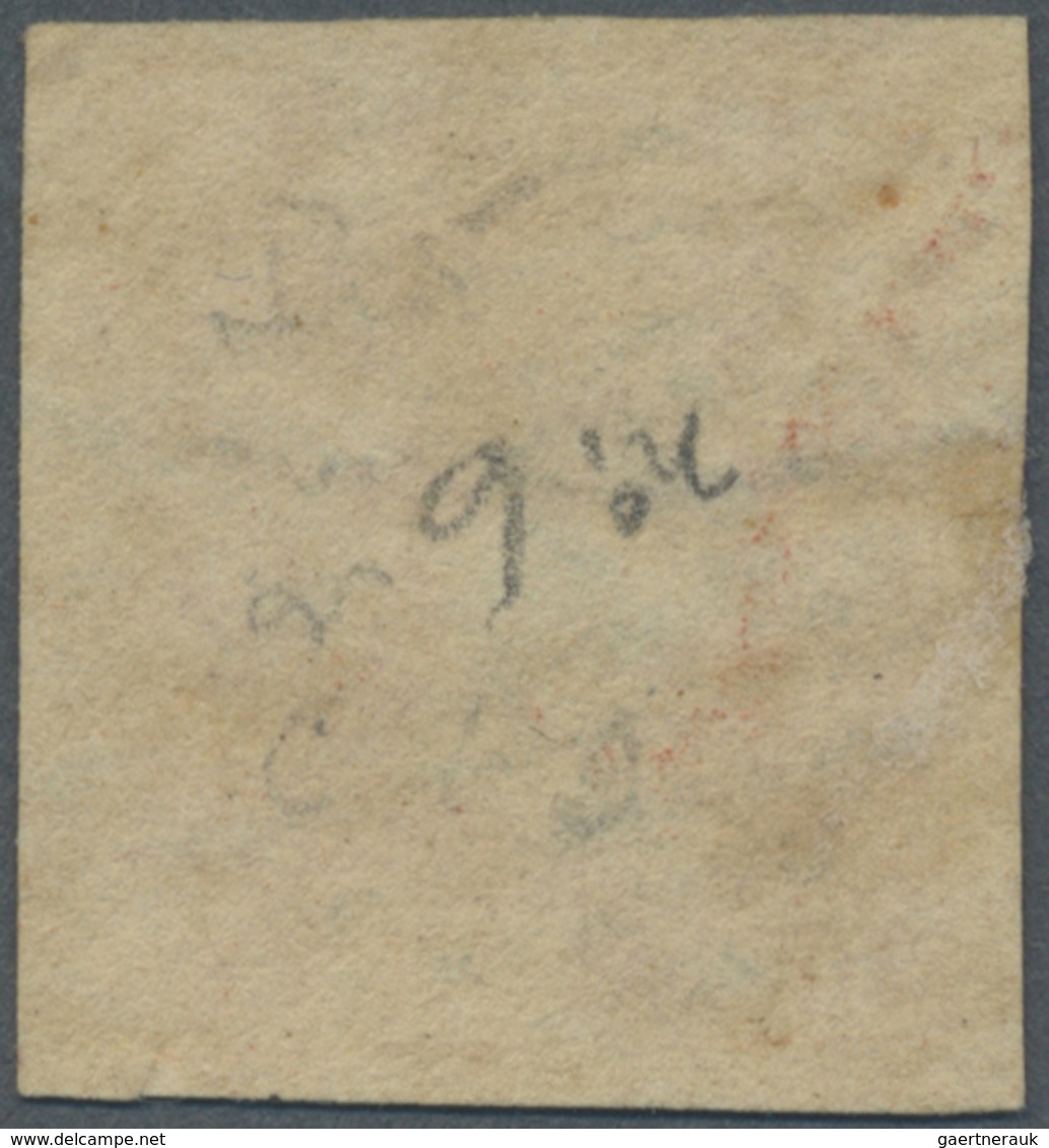 O Malaiische Staaten - Straits Settlements: 1854, India 1a. Red Clearly Oblit. By Barred Numeral "172" - Straits Settlements