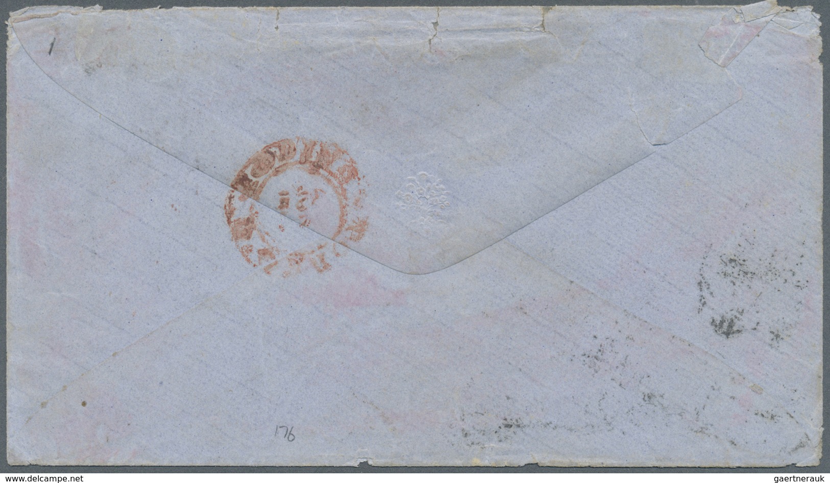 Br Malaiische Staaten - Straits Settlements: 1863. Envelope Written From 'James Brooke, The First Rajah - Straits Settlements