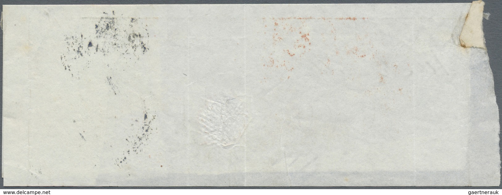 Brfst Malaiische Staaten - Straits Settlements: 1868. Large Piece Addressed To London Bearing Straits Sett - Straits Settlements