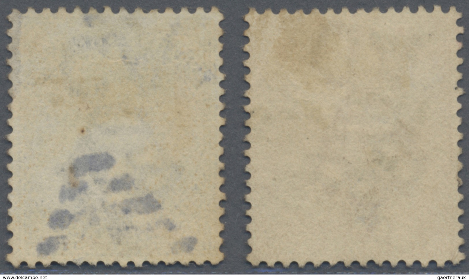 O Malaiische Staaten - Straits Settlements: 1882 QV 8c. Orange And 10c. Slate, Wmk Crown CA, Both With - Straits Settlements