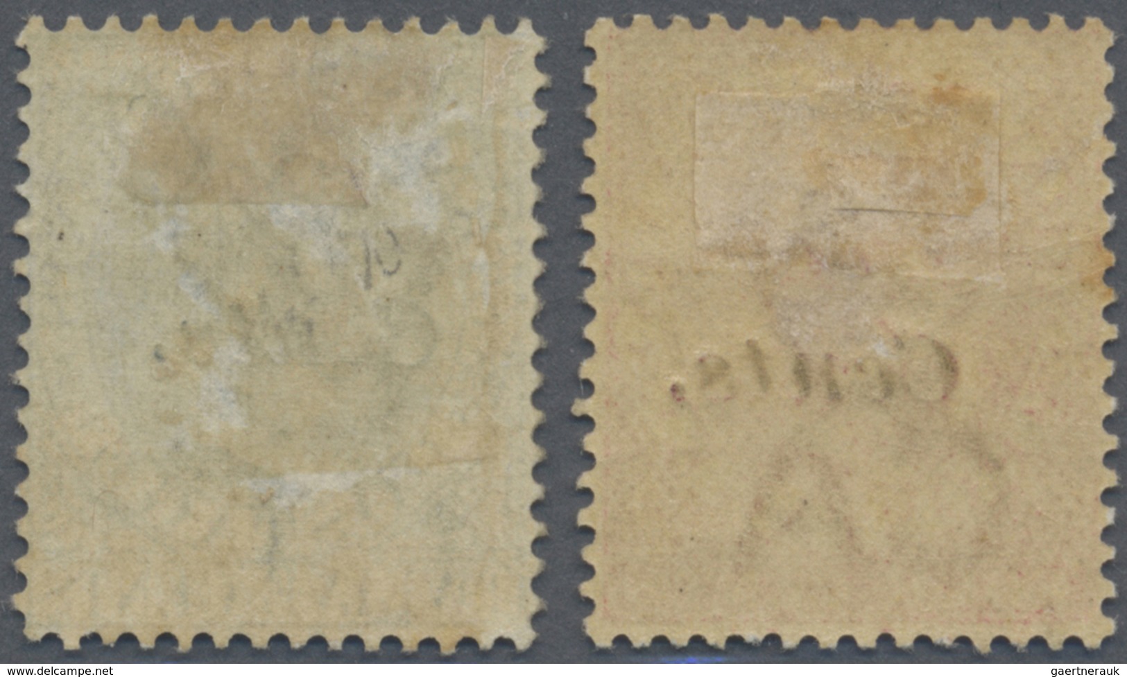 * Malaiische Staaten - Straits Settlements: 1883 QV 2c. On 4c. Rose And 2c. On 12c. Blue, Both Mint Pa - Straits Settlements