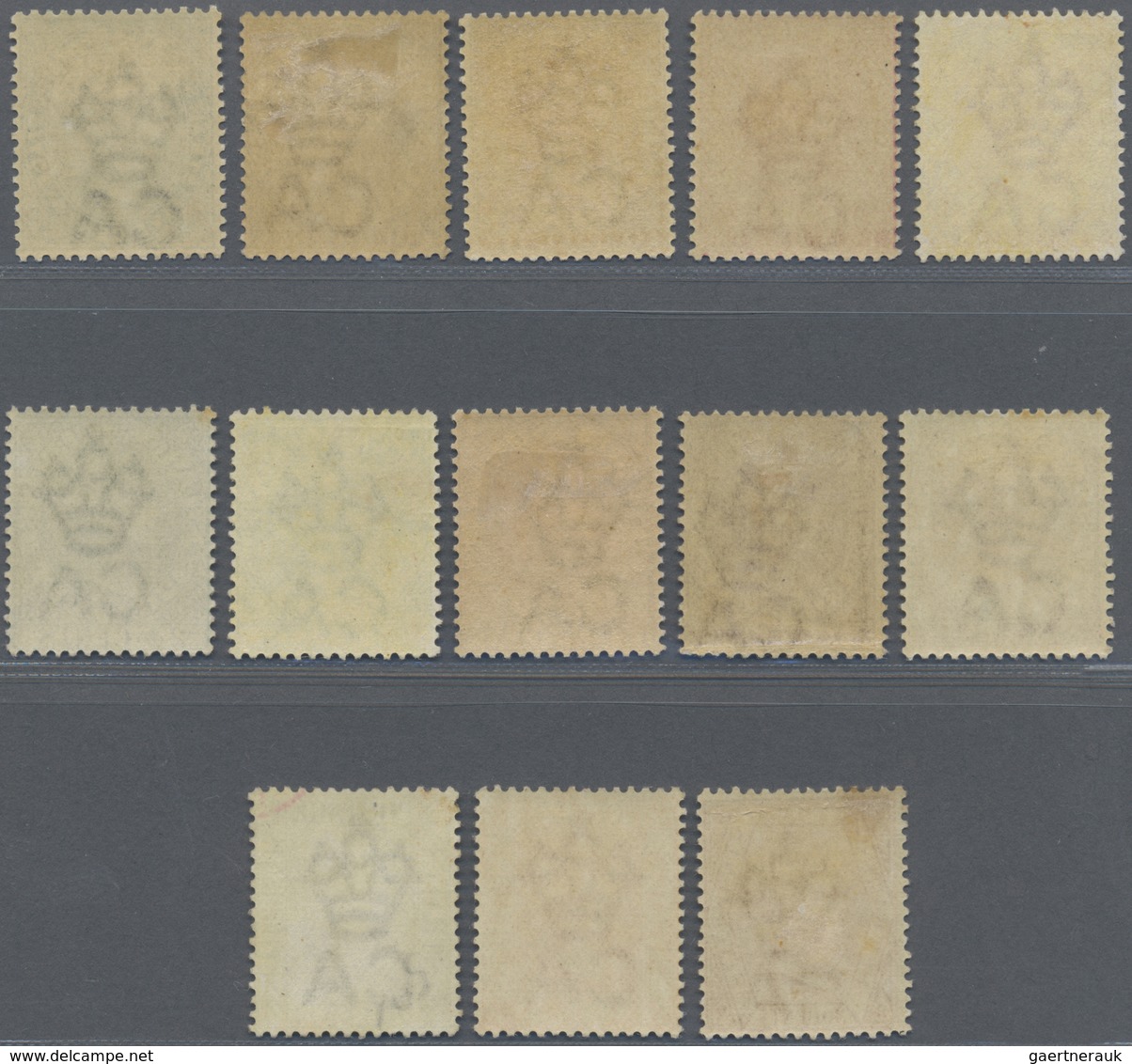 * Malaiische Staaten - Straits Settlements: 1883/1891, QV Definitives With Wmk. Crown CA Complete Set - Straits Settlements