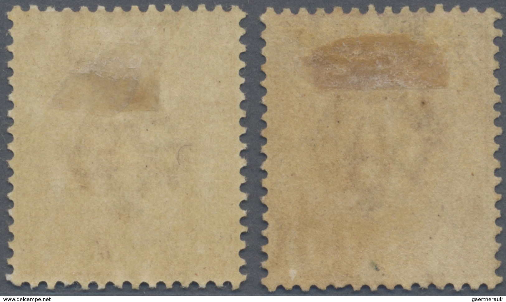 * Malaiische Staaten - Straits Settlements: 1887/1891, QV Definitives 30c. Claret And 32c. Orange-verm - Straits Settlements