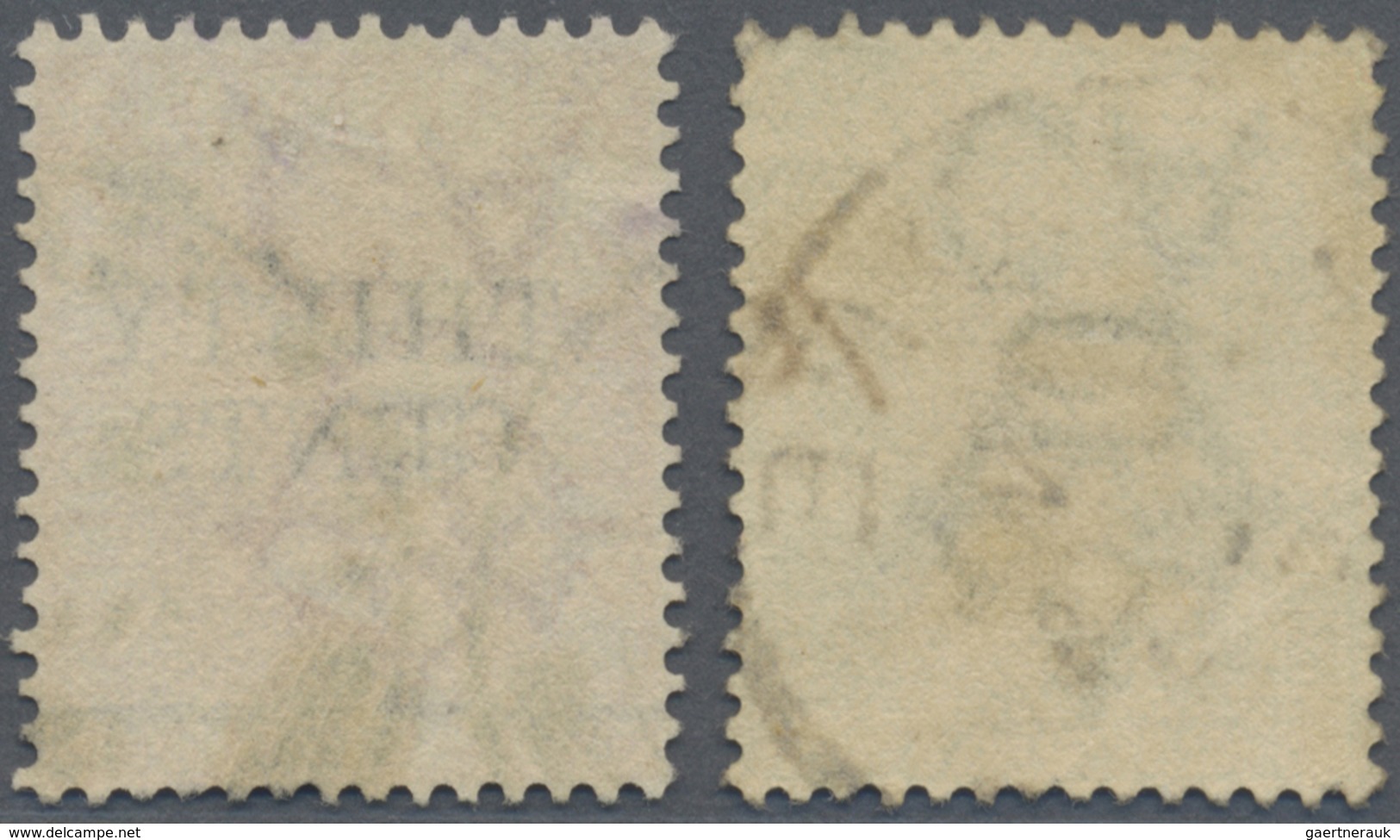 O Malaiische Staaten - Straits Settlements: 1891, QV Definitives 10c. On 24c. Yellow-green And 30c. On - Straits Settlements