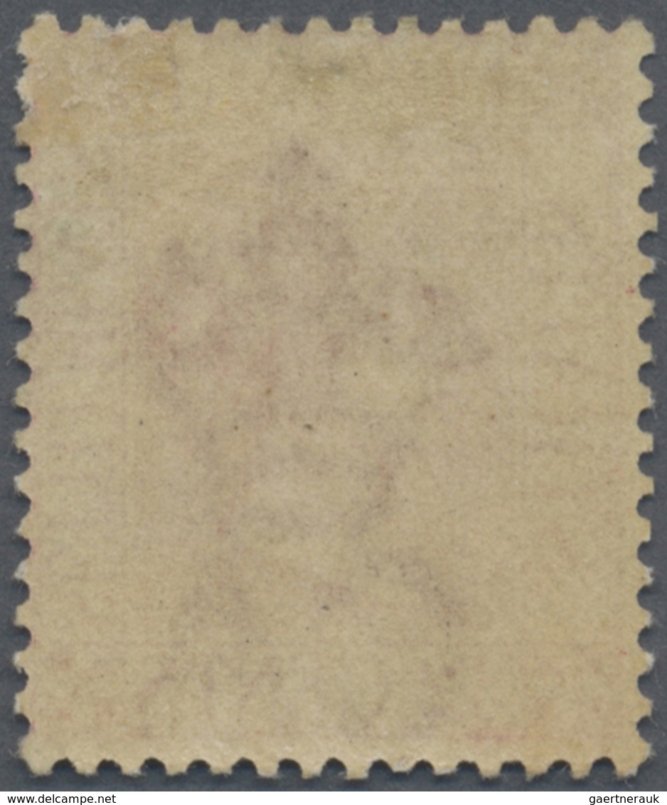 * Malaiische Staaten - Straits Settlements: 1894 QV (3c.) On 32c. Carmine-rose, Variety "SURCHARGE OMI - Straits Settlements