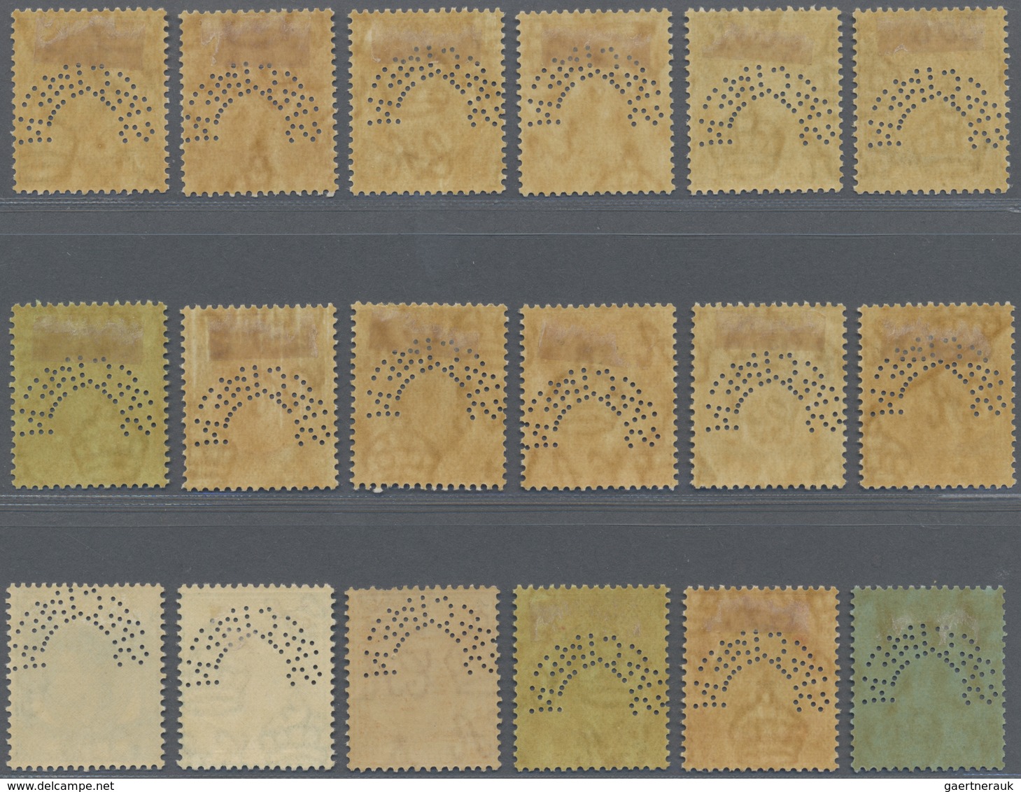 Malaiische Staaten - Straits Settlements: 1937-41 KGVI. Complete Set (18 Values Of Die I And II) Per - Straits Settlements