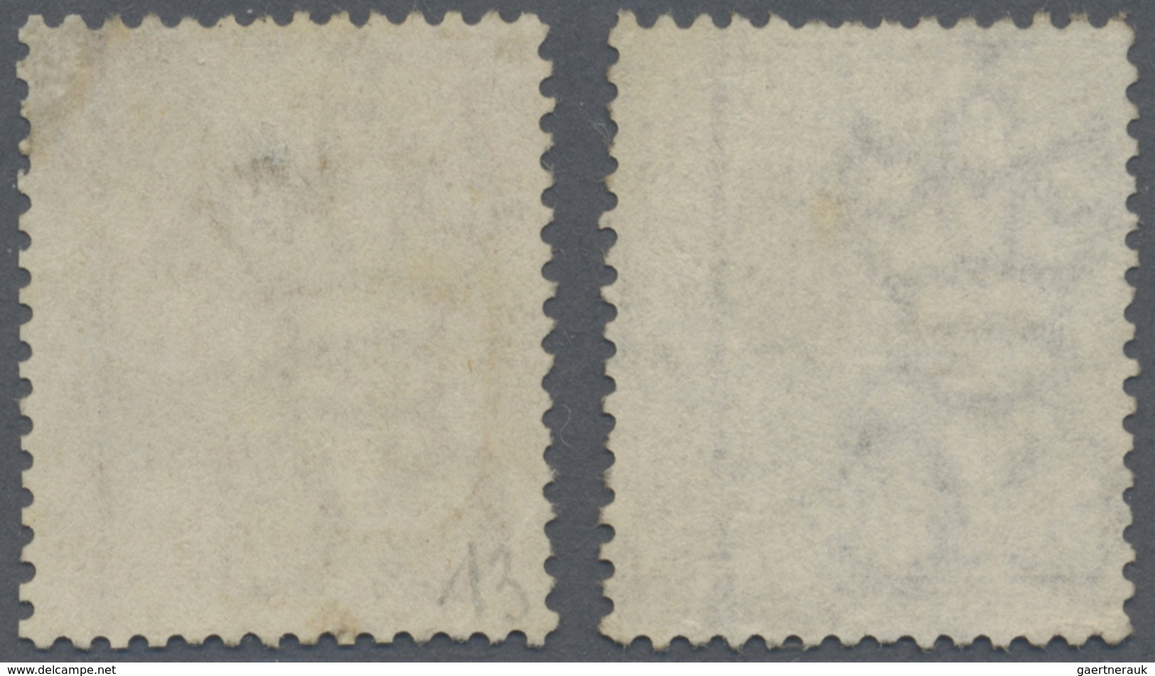 O Malaiische Staaten - Straits Settlements - Post In Bangkok: 1882 QV 2c. Brown And 8c. Orange-yellow - Straits Settlements