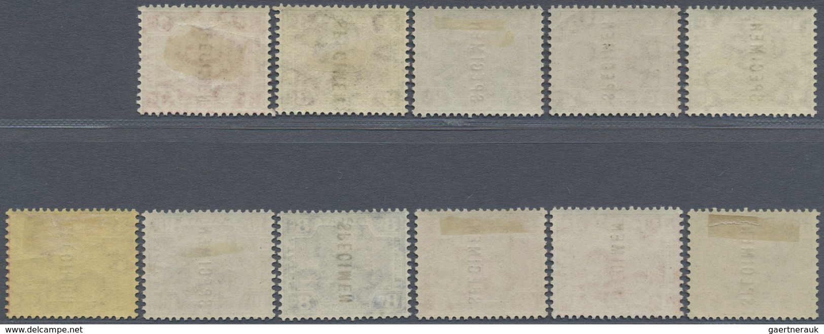 * Malaiischer Staatenbund: 1904/1922, Definitives "Tigers" Mult. Crown CA, 1c. To 35c., Set Of Eleven - Federated Malay States
