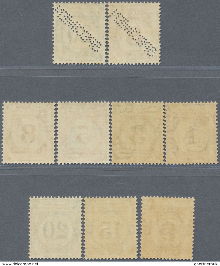 ** Malaiischer Staatenbund - Portomarken: 1945/1949, Malayan Postal Union Postage Dues Complete Set Of - Federated Malay States