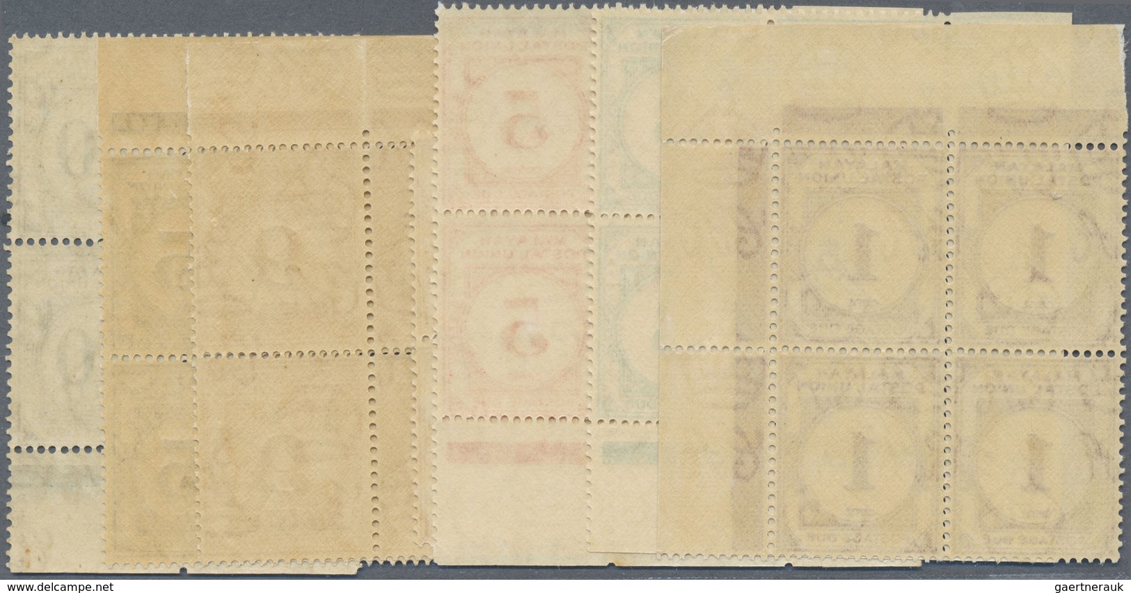 ** Malaiischer Staatenbund - Portomarken: 1945/1949, Malayan Postal Union Postage Dues Complete Set Of - Federated Malay States