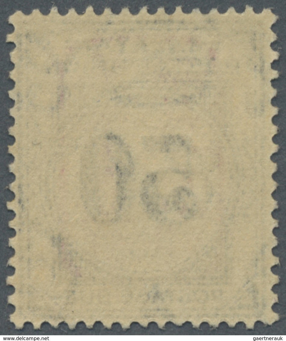 O Malaiischer Staatenbund - Portomarken: Japanese Occupation, Postage Dues, 1942, 50 C. Black With Red - Federated Malay States