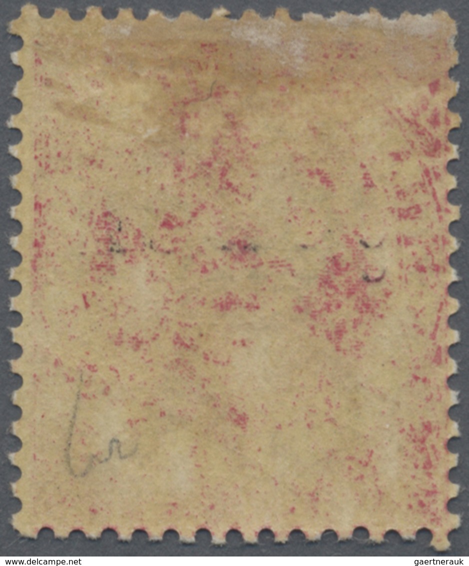 * Malaiische Staaten - Johor: 1884-91 QV 2c. Pale Rose Overprinted "JOHOR" (Type 10), Variety OVERPRIN - Johore