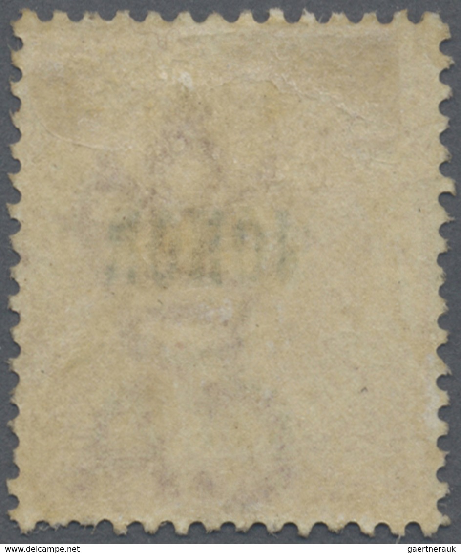 * Malaiische Staaten - Johor: 1884-91 QV 2c. Pale Rose Overprinted "JOHOR" (Type 13), Variety OVERPRIN - Johore