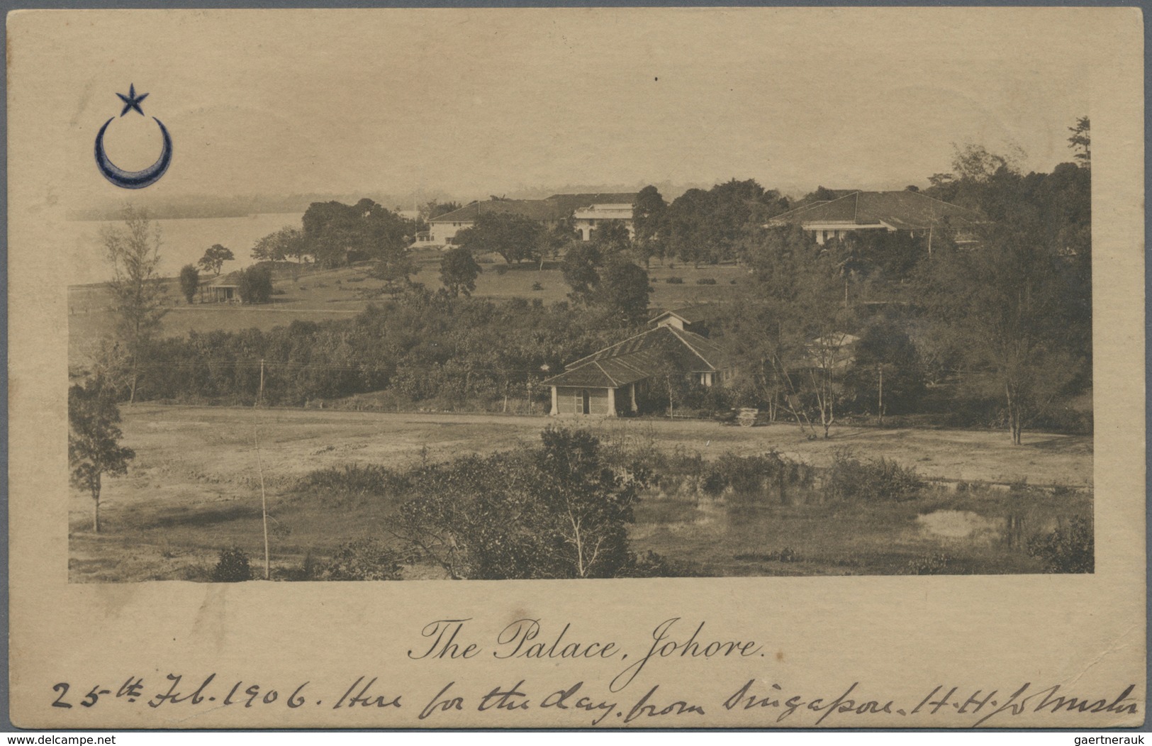 Malaiische Staaten - Johor: 1906 (26.2.), Johore Post Card Bearing Single 'Sultan Sir Ibrahim' 3c. P - Johore