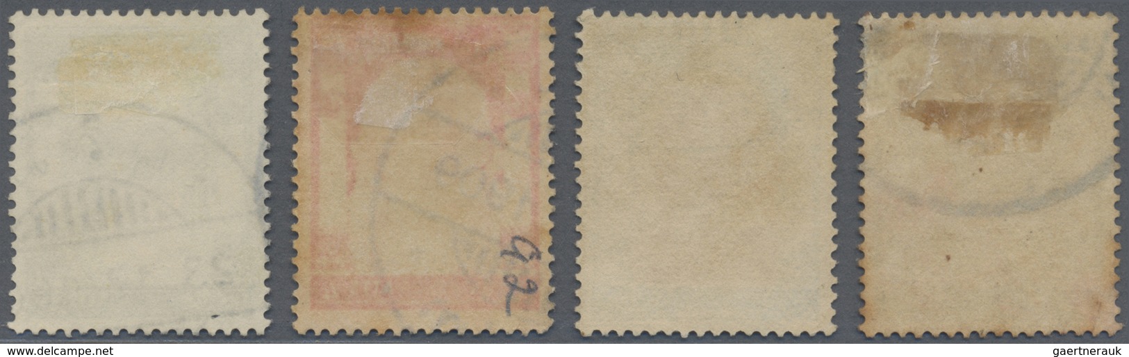 O Malaiische Staaten - Kedah: 1899/1907 Eight Siamese Stamps Used In KULIM, With 1905-09 'Temple Of Li - Kedah