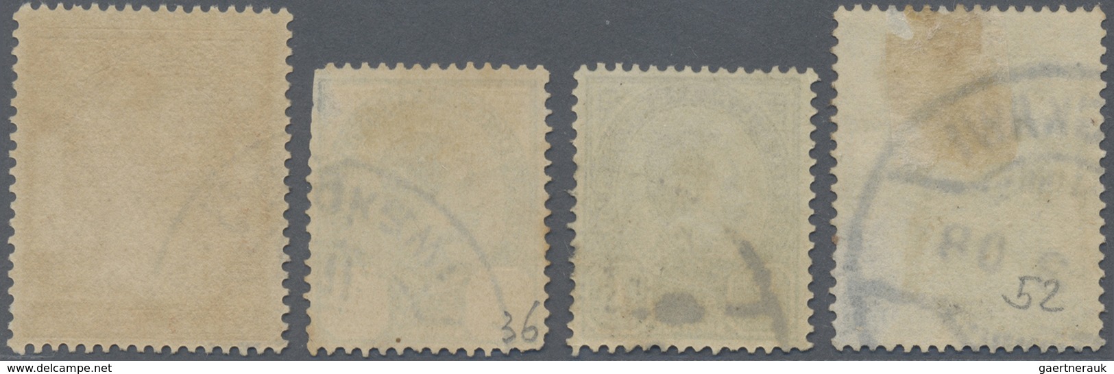 O Malaiische Staaten - Kedah: 1899/1909 Four Siamese Stamps Used In LANGKAWI, With 1905-09 'Temple Of - Kedah