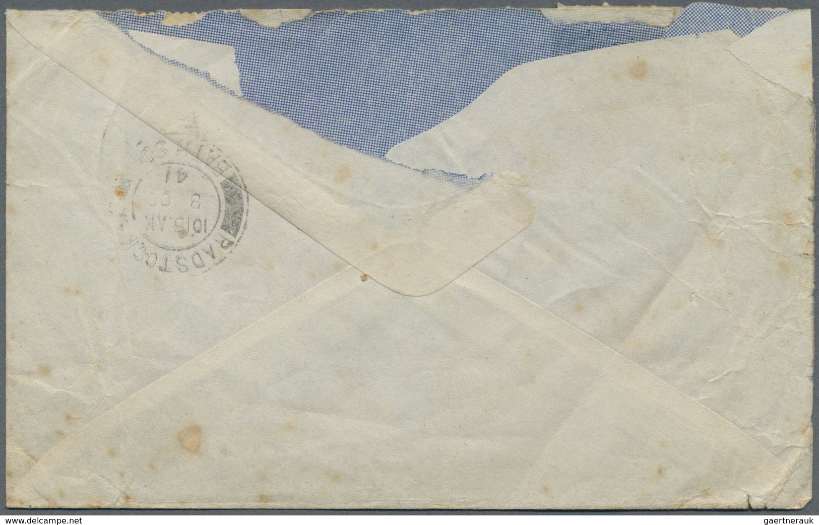 Malaiische Staaten - Kedah: 1939/41, Two Air Mail Covers To England: 50 C. (4) Tied "FIELD POST OFFI - Kedah