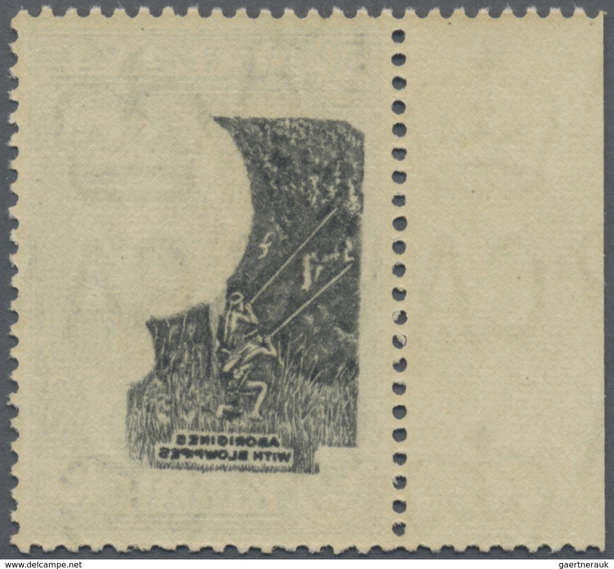 ** Malaiische Staaten - Kedah: 1959, Sultan Abdum Halim Shah 50c. Black And Blue 'Aborigines With Blowp - Kedah