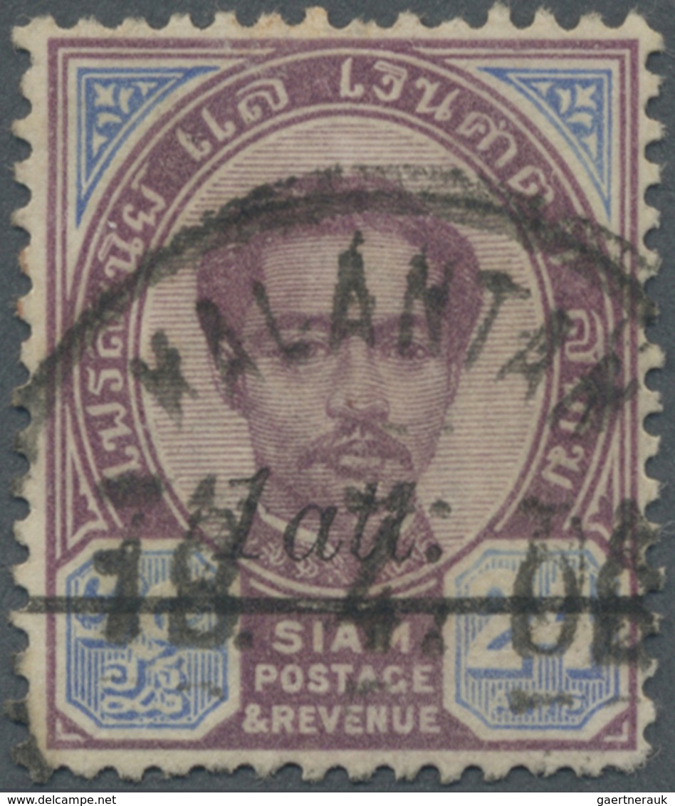 O Malaiische Staaten - Kelantan: KALANTAN (Khota Bahru) On 1907, 1 Att On 24 A. - Kelantan