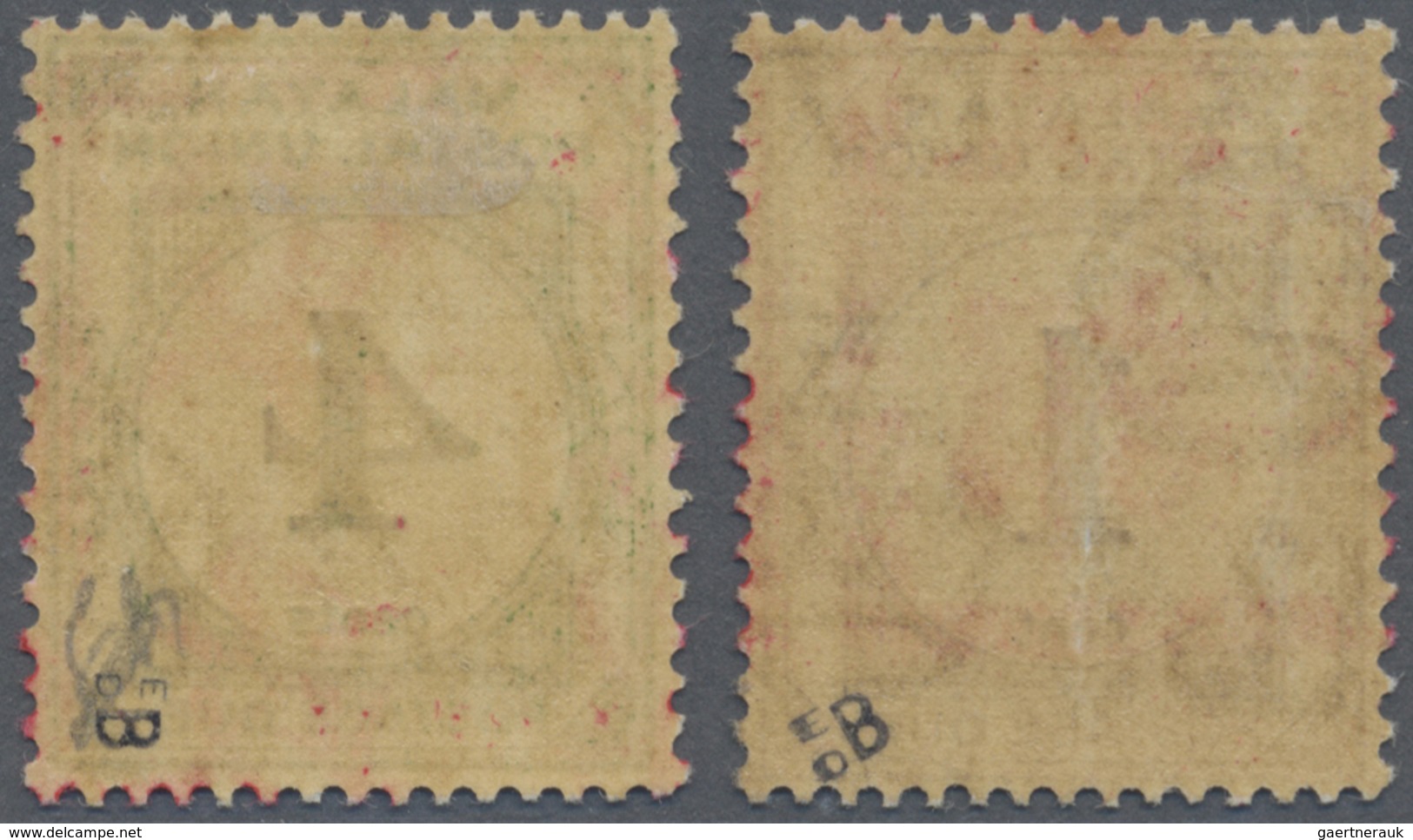 * Malaiische Staaten - Malakka: 1942 Japanese Occupation: Postage Due Stamps Of Malay Postal Union 1c. - Malacca