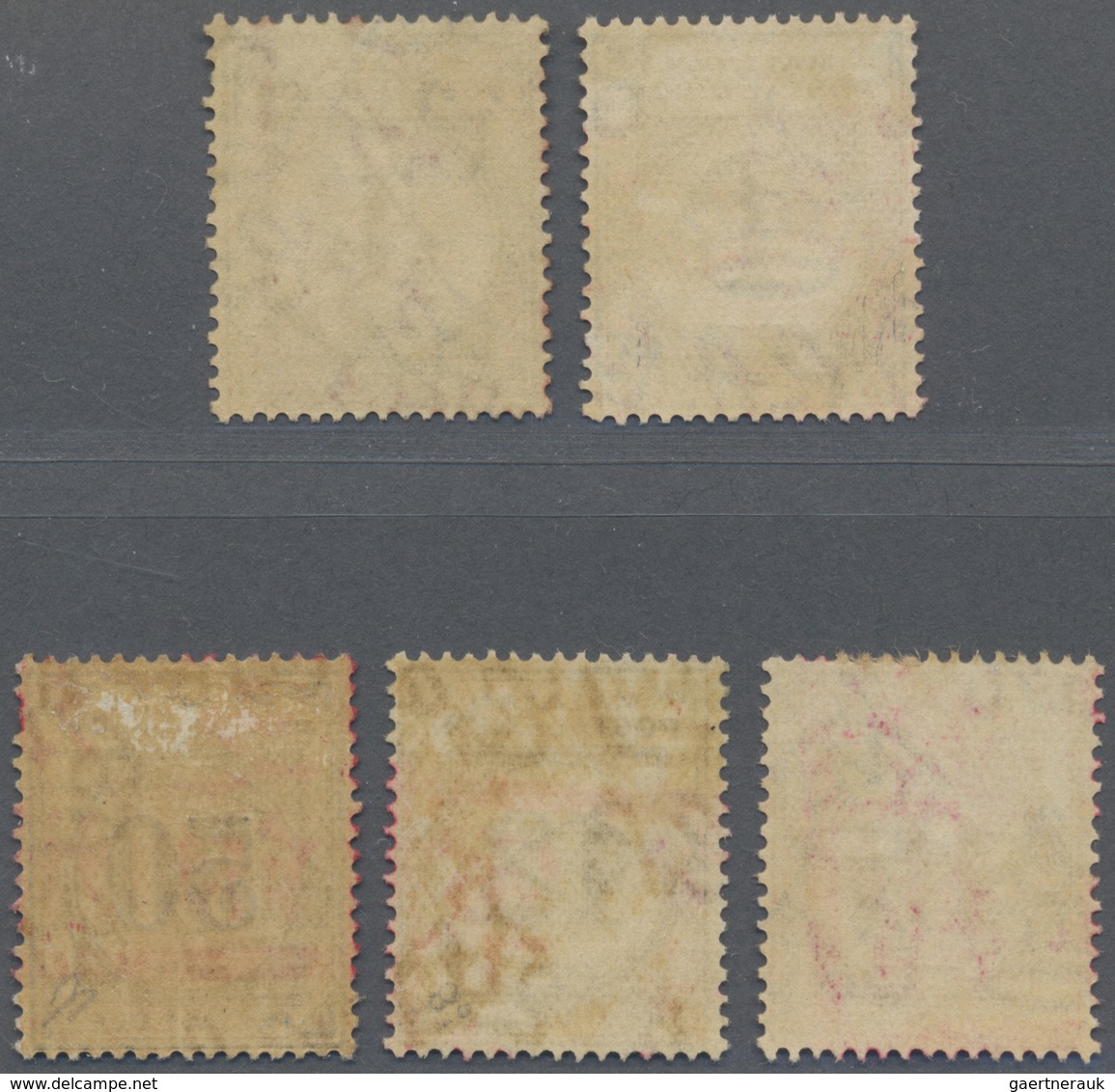 O Malaiische Staaten - Malakka: 1942 Japanese Occupation: Short Set Of Five Malayan Postal Union Posta - Malacca