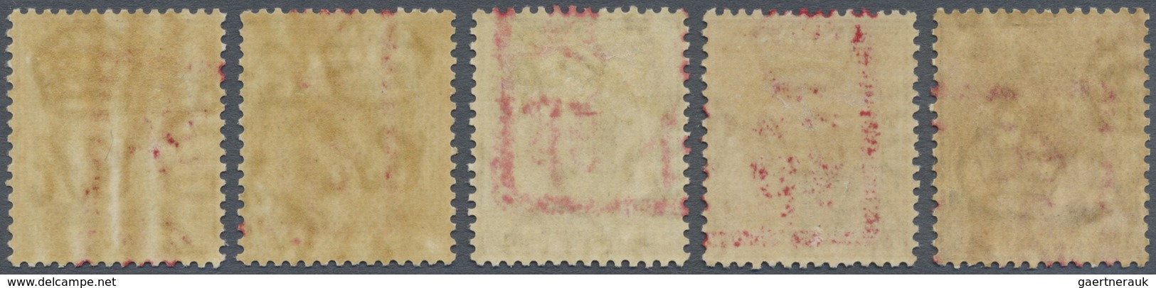 * Malaiische Staaten - Malakka: Japanese Occupation, 1942, 1c, 2c, 5c, 8c And 10c With Portion Of Larg - Malacca