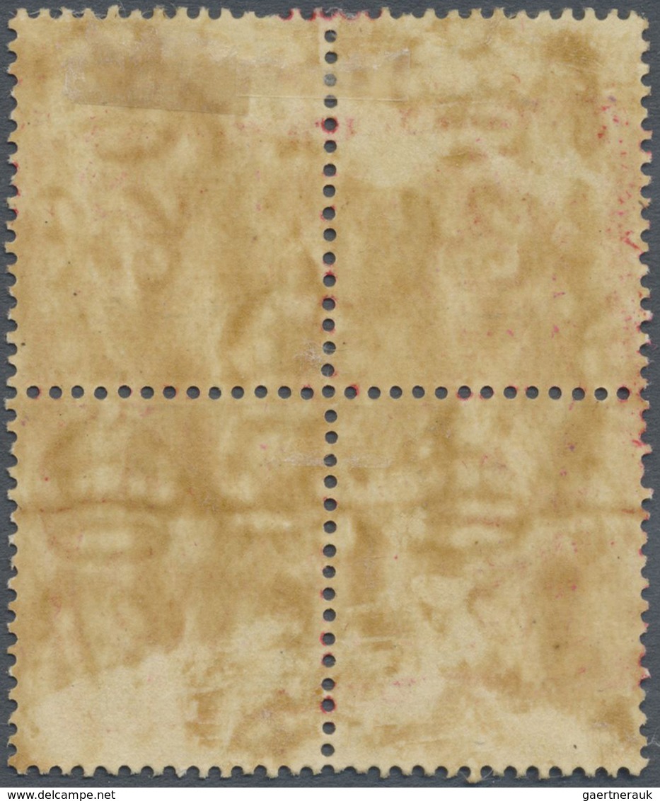 O/ Malaiische Staaten - Malakka: Japanese Occupation, 1942, 12c. Ultramarine Block Of Four, Centrally C - Malacca