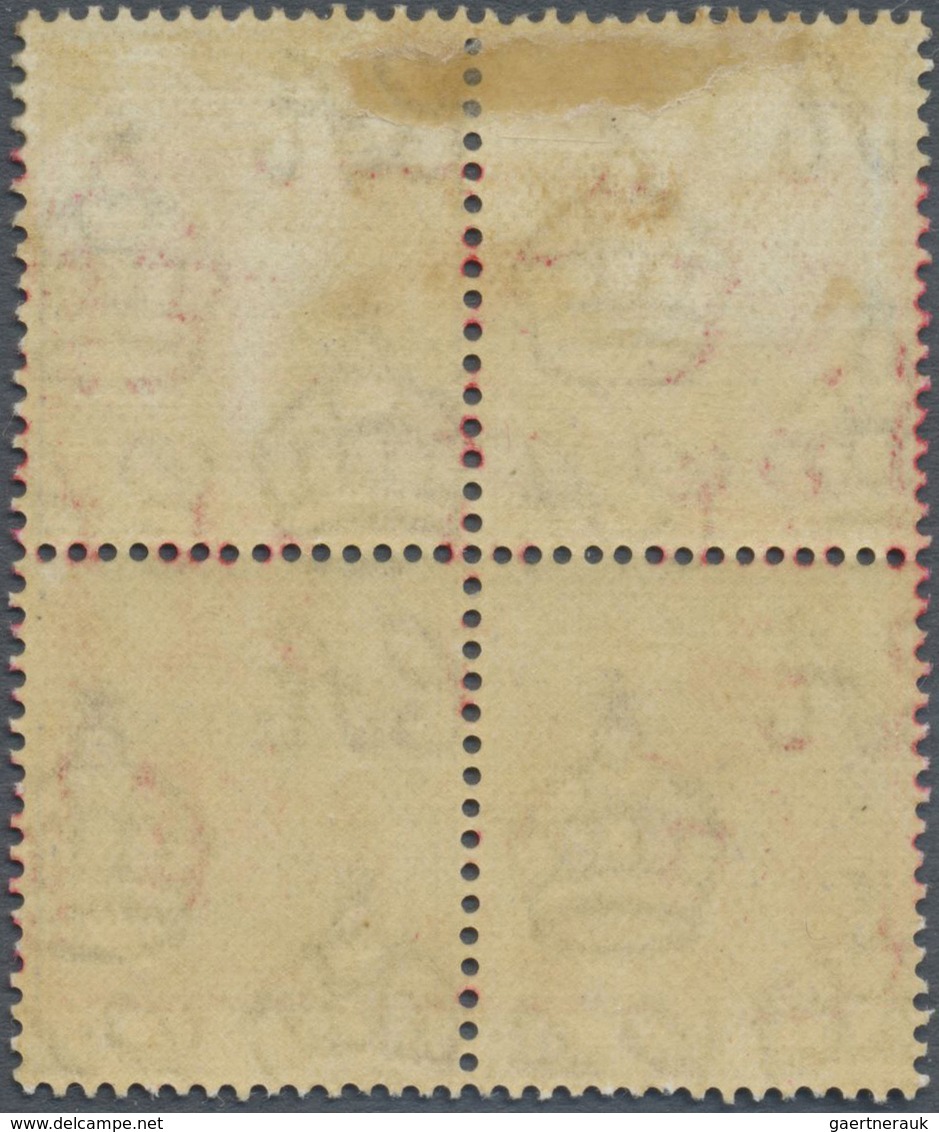 O/ Malaiische Staaten - Malakka: Japanese Occupation, 1942, 15c. Ultramarine Block Of Four, Centrally C - Malacca