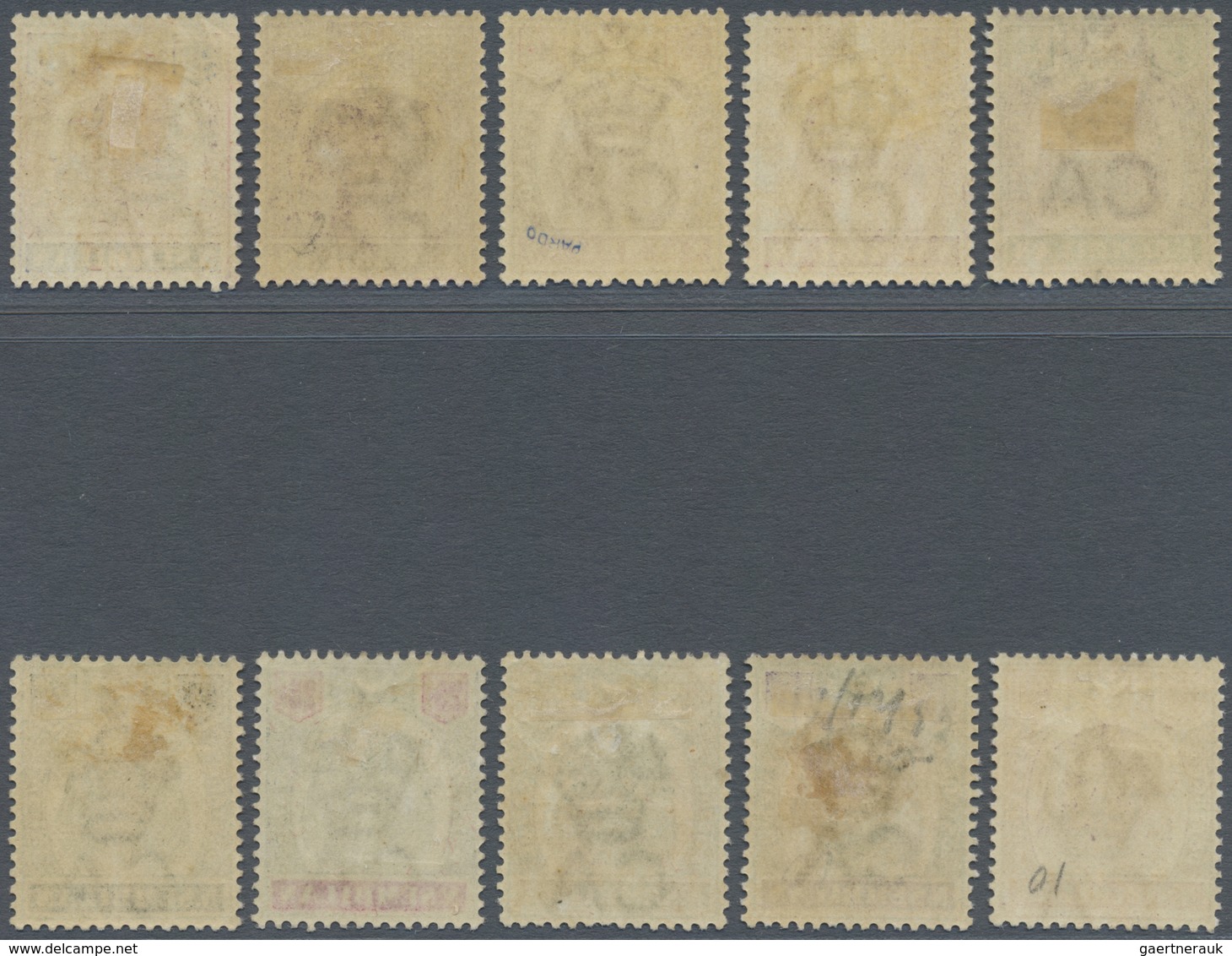 * Malaiische Staaten - Negri Sembilan: 1895/1899, Tiger Head Definitives Complete Set Of Ten, Mint Hin - Negri Sembilan