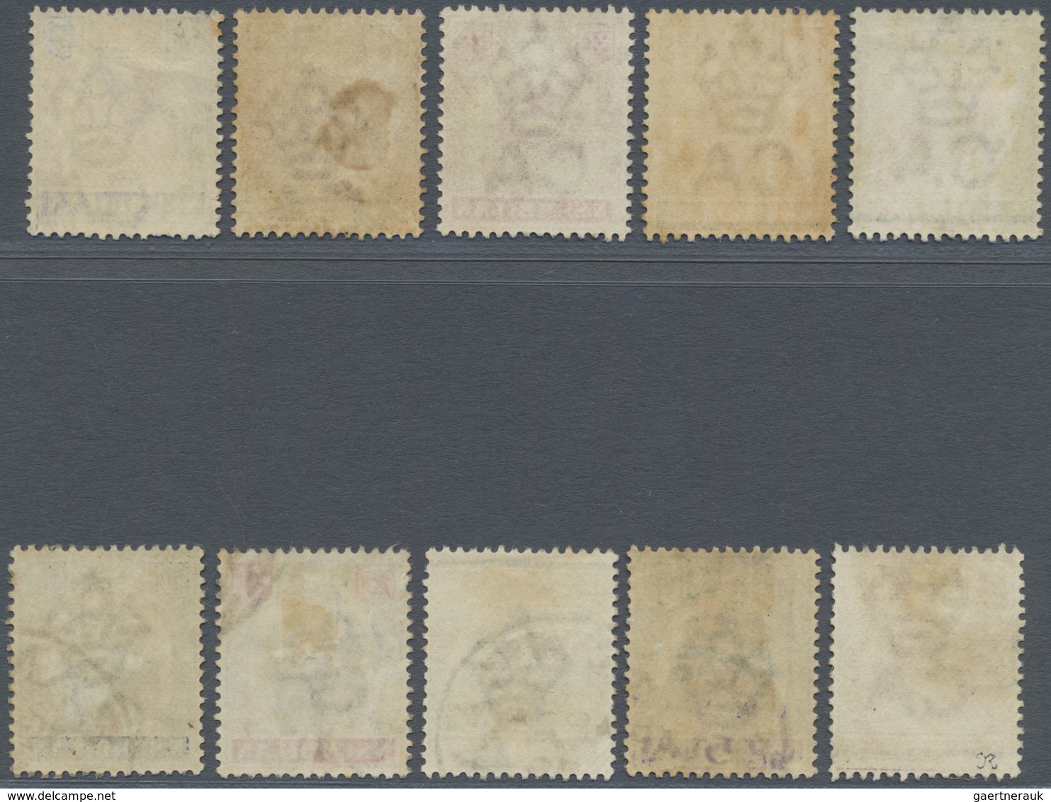 O Malaiische Staaten - Negri Sembilan: 1895/1899, Tiger Head Definitives Complete Set Of Ten, Fine Use - Negri Sembilan